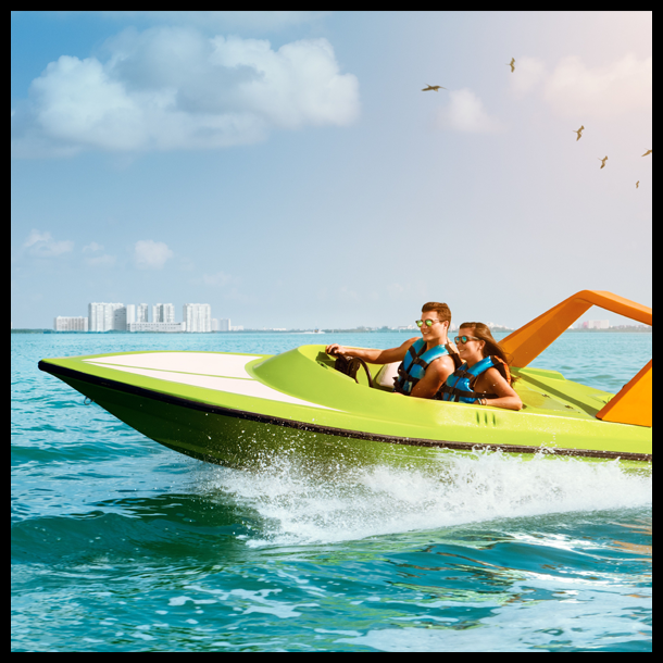 Speedboat and snorkel tour